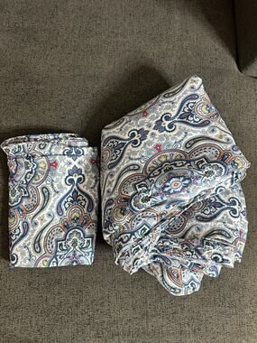 Lauren Ralph Lauren Karina Paisley Duvet Cover Set Blue Multi Queen